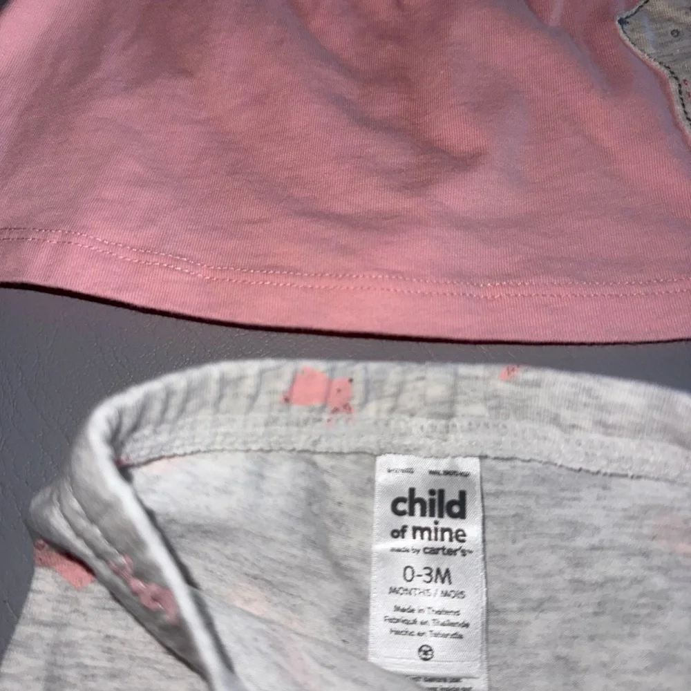 Carter's Pink and Gray‎ Baby Outfit